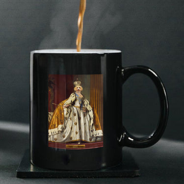 Personalized Dog Gift Idea - Royal Dog's Portrait 60 For Dog Lovers - Black Mug